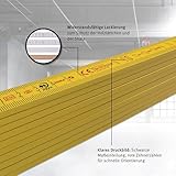 Stabila Holz-Gliedermaßstab 2 m gelb metrische Skala - 2