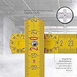Stabila Holz-Gliedermaßstab 2 m gelb metrische Skala - 3