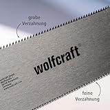 wolfcraft Japansäge – beidseitig verzahnte Ryoba Handsäge 240 mm Sägeblatt - 4